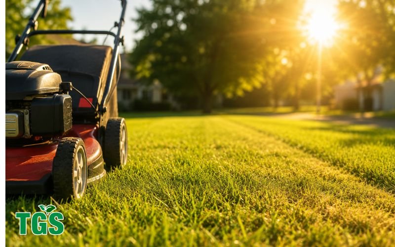 cutting grass in peak hours