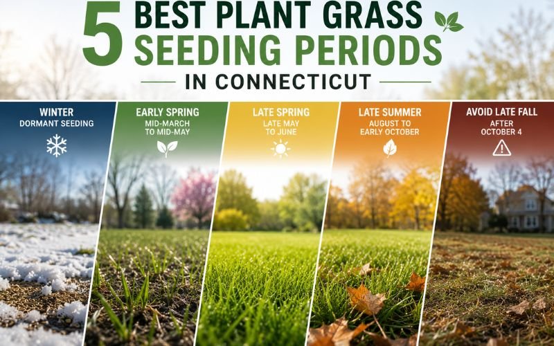 5 Best Plant Grass Seeding Periods in Connecticut