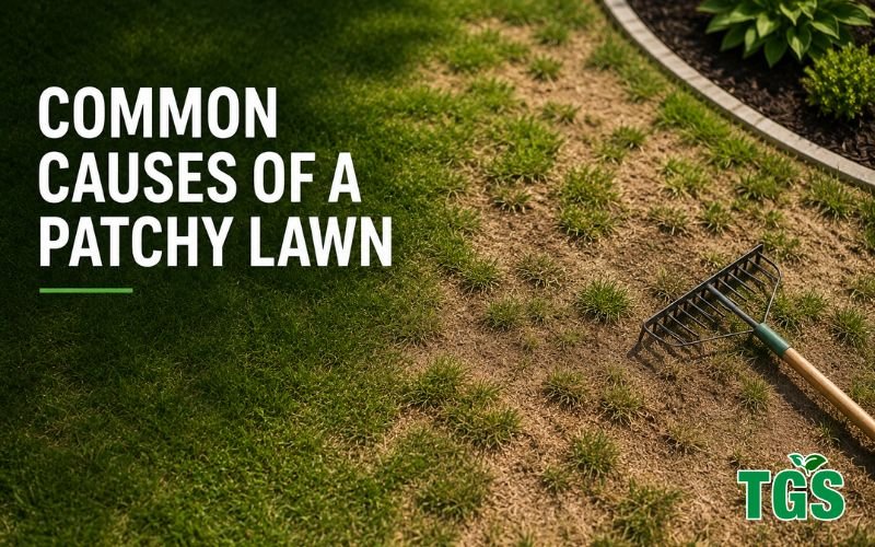 most common causes of patchy lawn