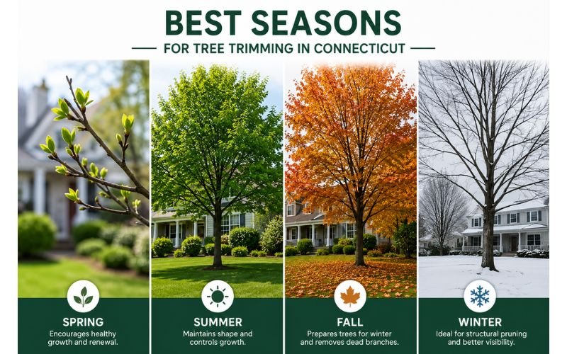 Best Seasons for Tree Trimming in Connecticut